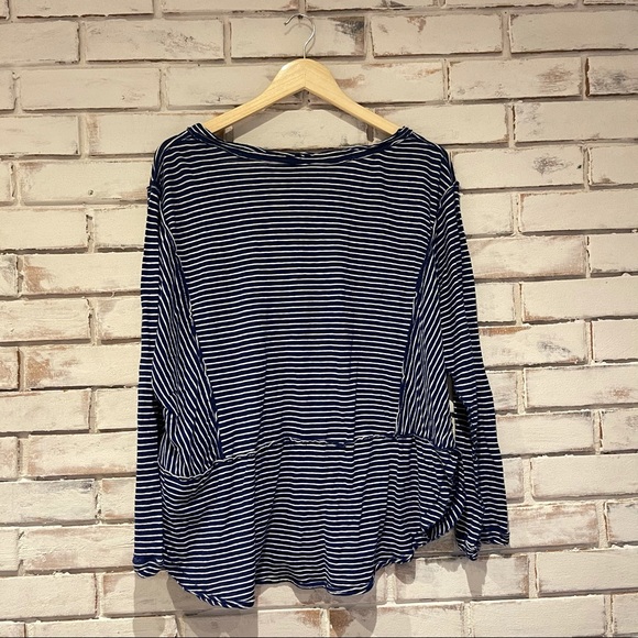 We the Free Hong Kong Henley blue white stripe - Picture 4 of 7